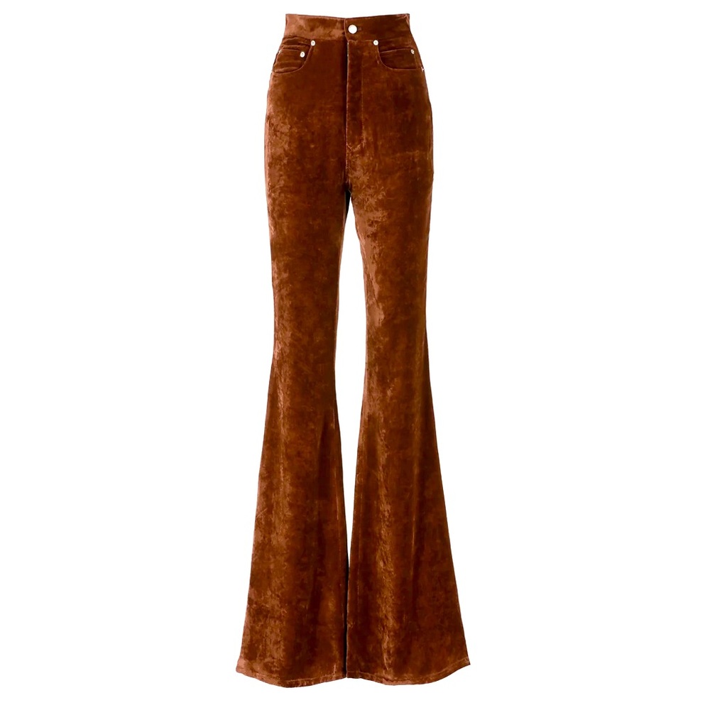 Rick Owens Womens Bolan Velvet Pants